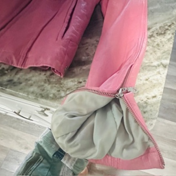 Vintage Wilsons Leather Pink Jacket (S) - Picture 11 of 16